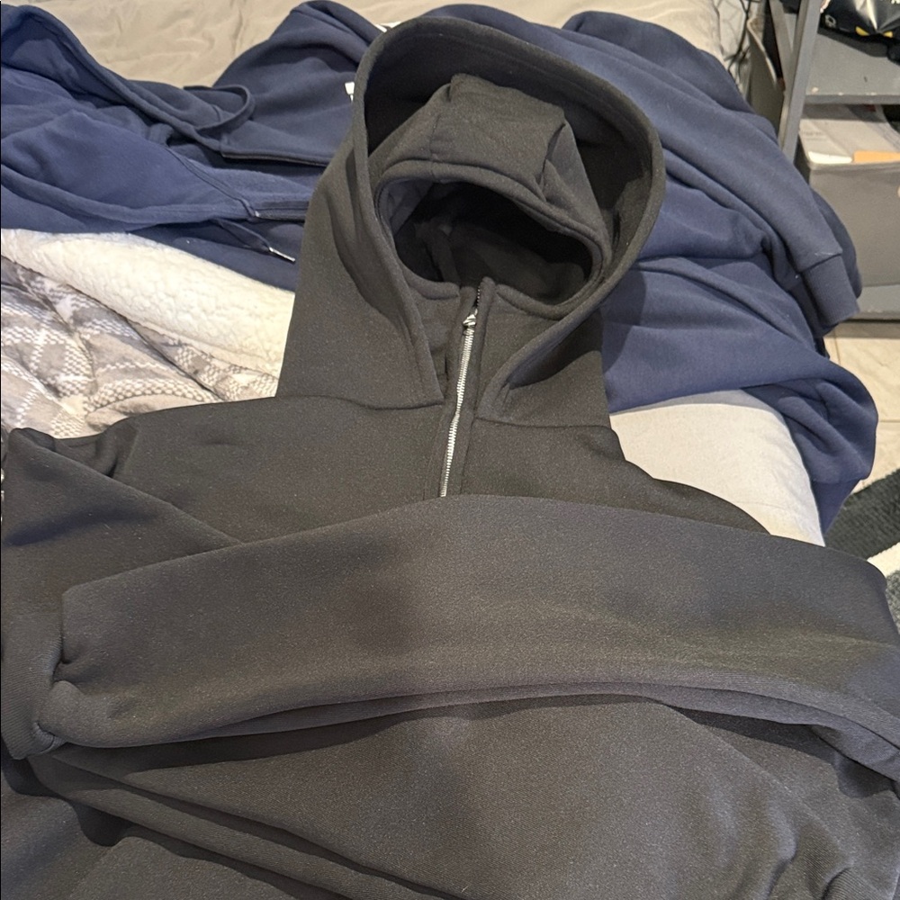 Black Zip-Up Hoodie